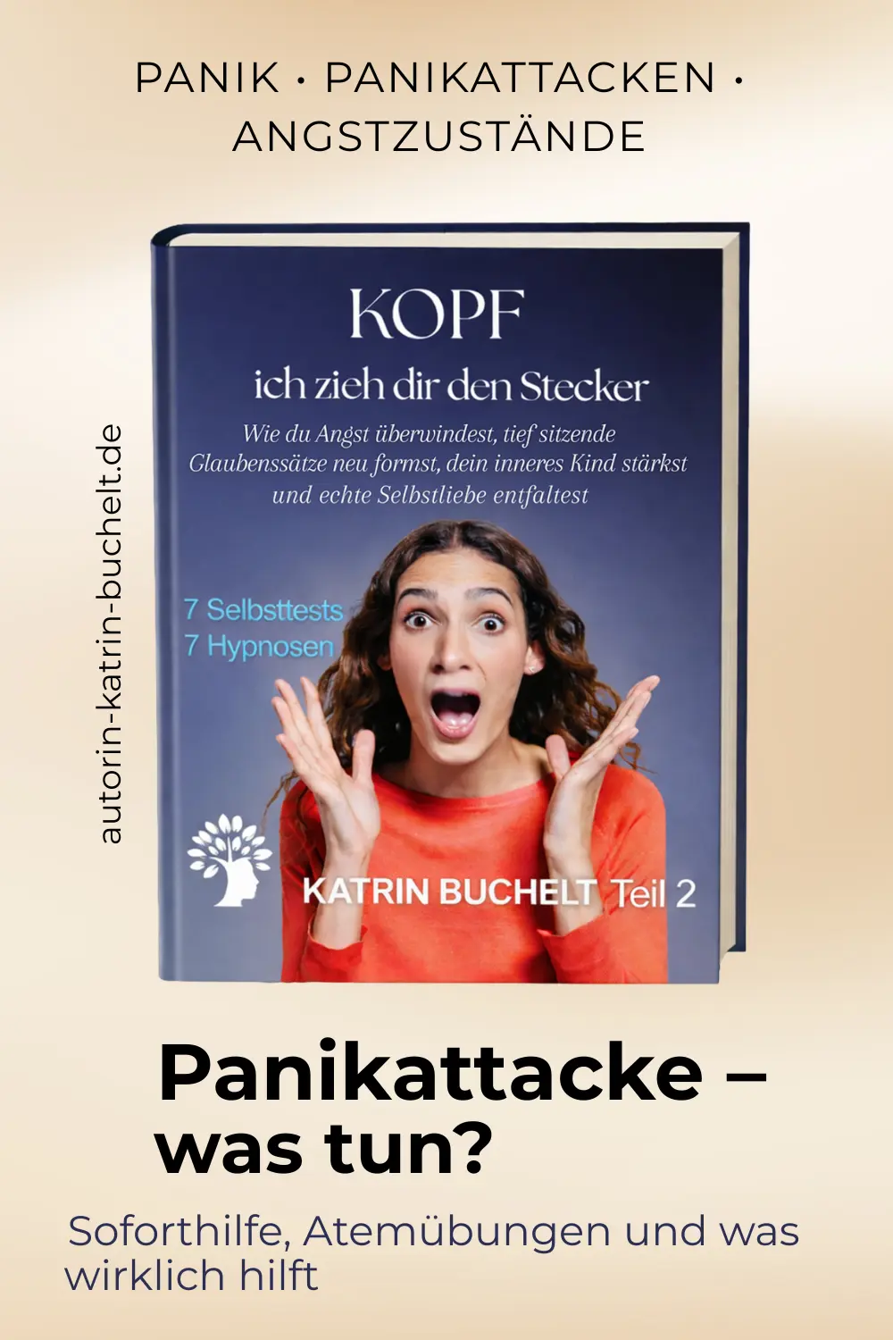 Buchcover KOPF – Ich zieh dir den Stecker Teil 2 zum Thema Panikattacken, Soforthilfe und Atemübungen